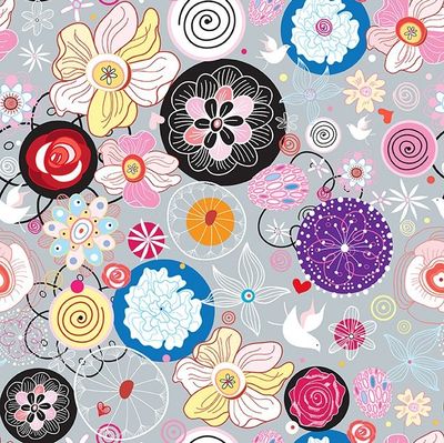 Alice Funky Flowers multi $32 per mt