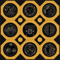 Japanese Gold Work Quilt Pattern $33