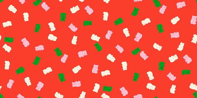 Merry Happy Gummie Bears Red $28 per mt