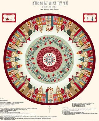 Nordic Holiday Village Tree Skirt panel $49.95 13849.jpg
