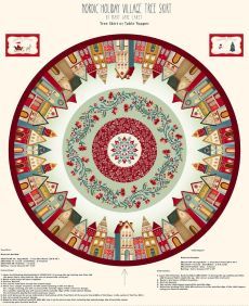 Nordic Holiday Village Tree Skirt panel $49.95 13849.jpg