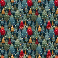 Nordic Holiday Village Trees multi $36 per mt