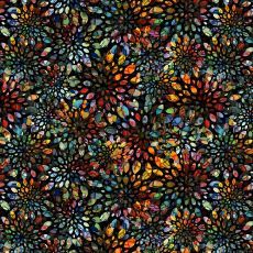 Dear Clara Kaleidoscope Black $32 per mt
