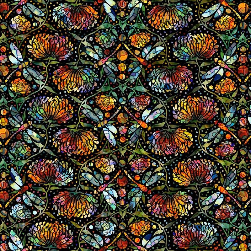 Dear Clara Dragonflies multi $32 per mt