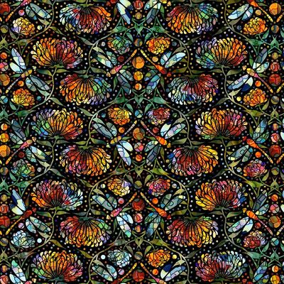 Dear Clara Dragonflies multi $32 per mt