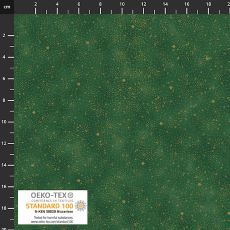 Snow Crystals Stars Gold Green $32 per mt