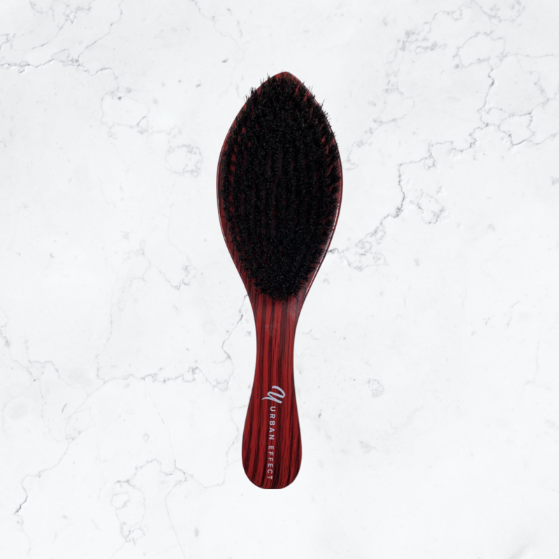 Curved Wave Brush - Red Wood Grain - Medium/Soft