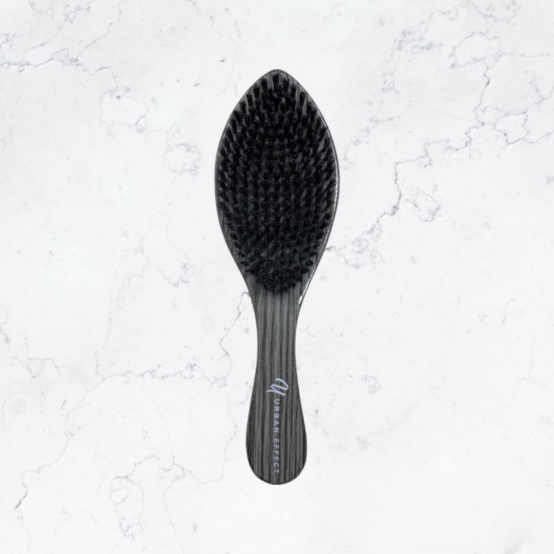 Curved Wave Brush - Grey Wood Grain - Medium/Hard