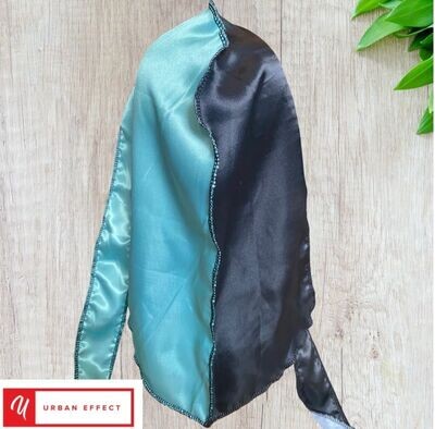 Mint and Black two-way Durag