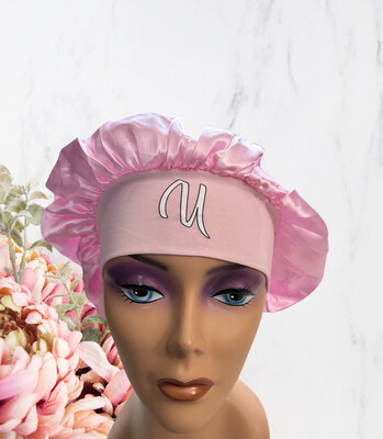Powder Pink Silky Bonnet