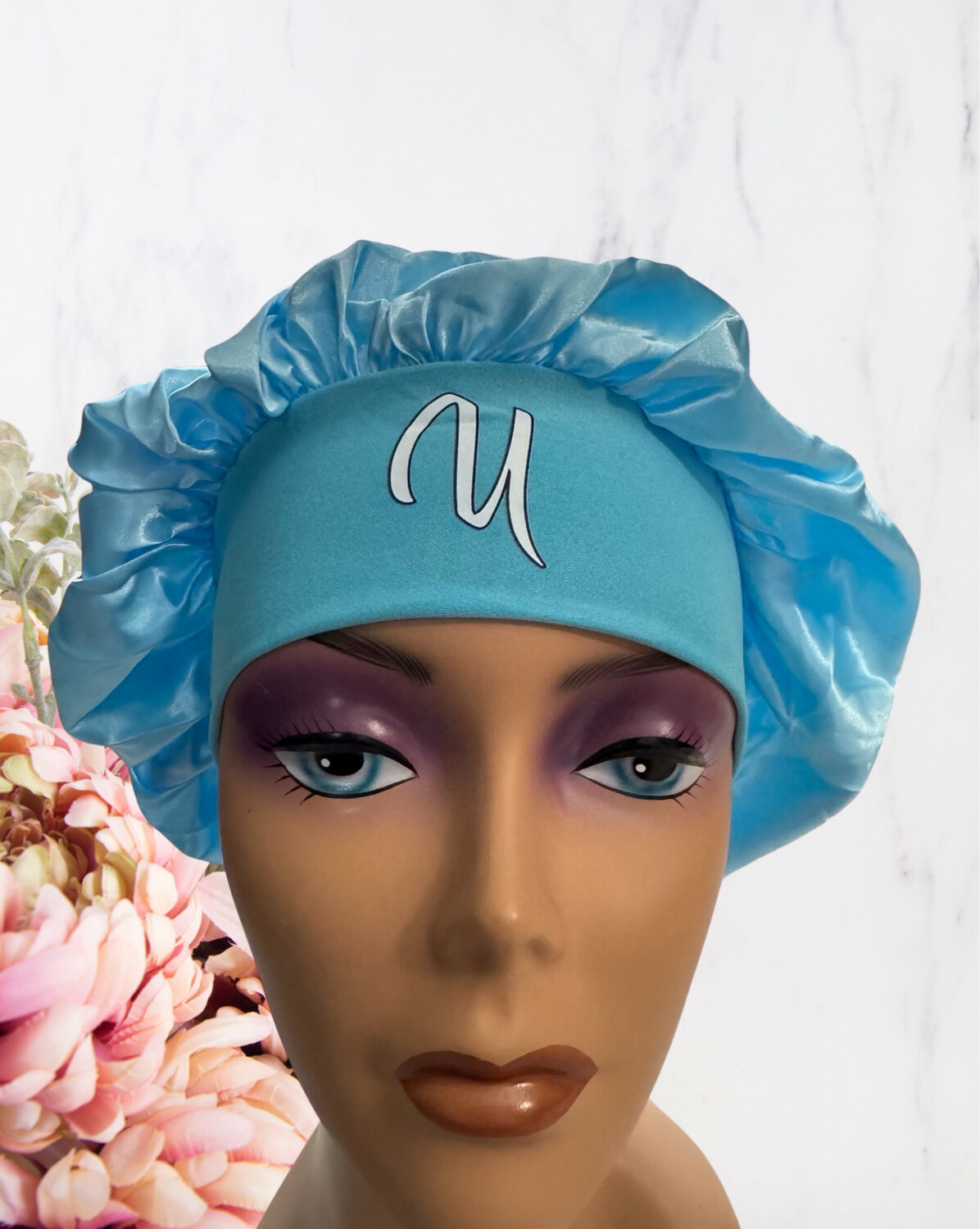 Sky Blue Silky Bonnet