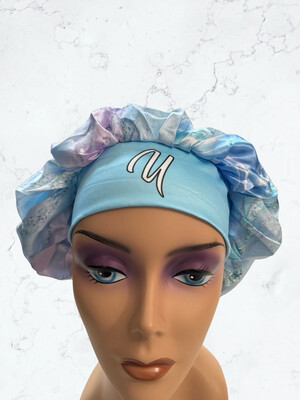 Ocean Marble Custom Reversible Silky Bonnet