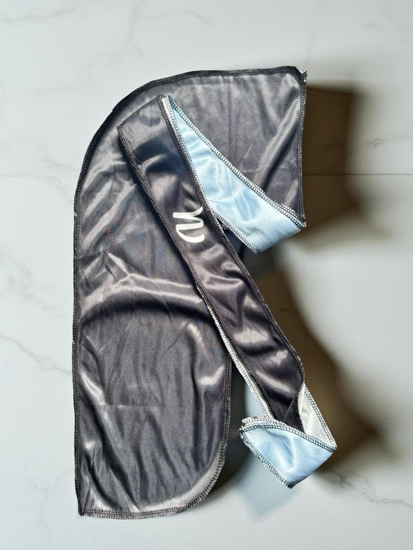 Psychic Blue And Black Custom Durag