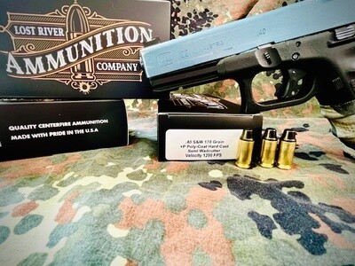 .40S&W+P 170 GRN Poly-Coat Semi Wadcutter (100 RND)