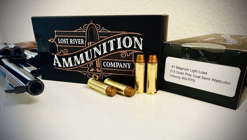 .41 Magnum Light Load 215 Grain Poly Coat Semi Wadcutter. Velocity 900 FPS. (100 RND)