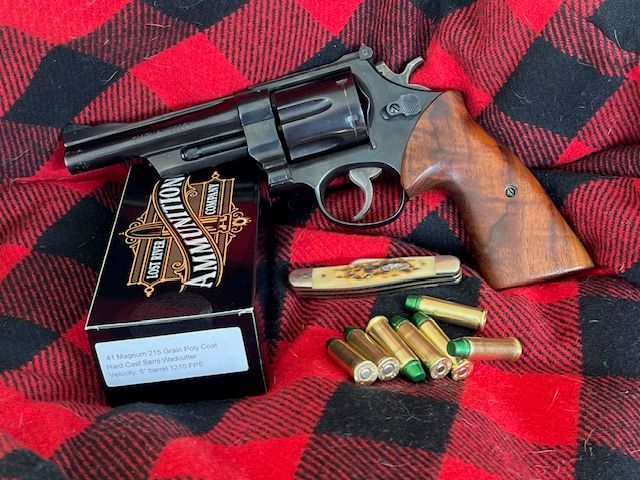 .41 Magnum 215 Grain Poly Coat Hard Cast Semi Wadcutter. Velocity 1,210 FPS. (100 RND)