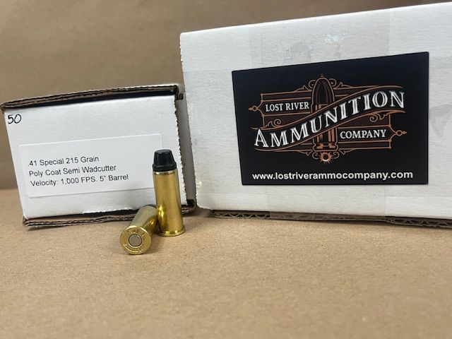 .41 Special. 215 Grain Poly Coat Hard Cast Semi Wadcutter. Velocity 1,000 FPS. (50 RND)