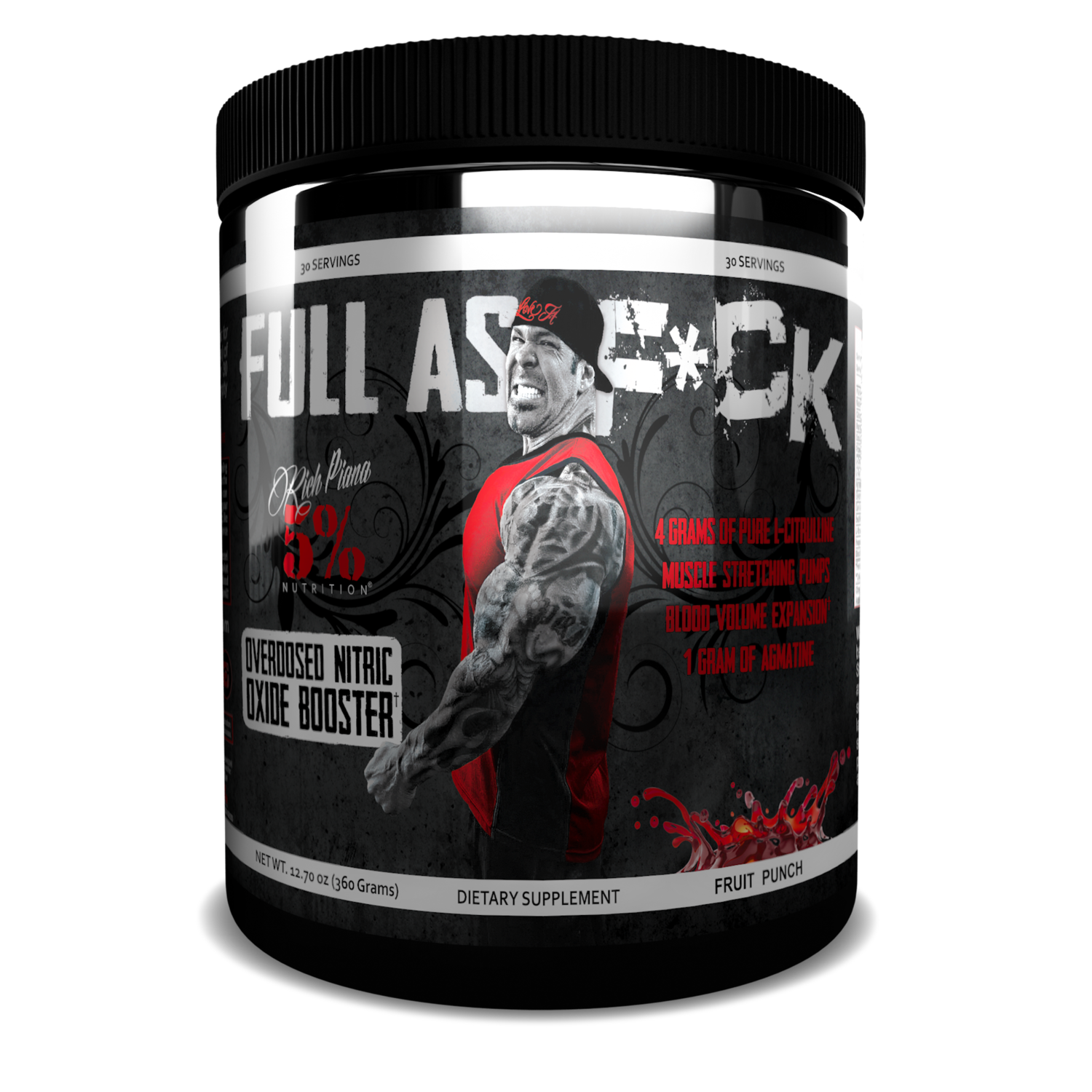Rich Piana 5% Nutrition Full As F*ck Nitric Oxide Booster