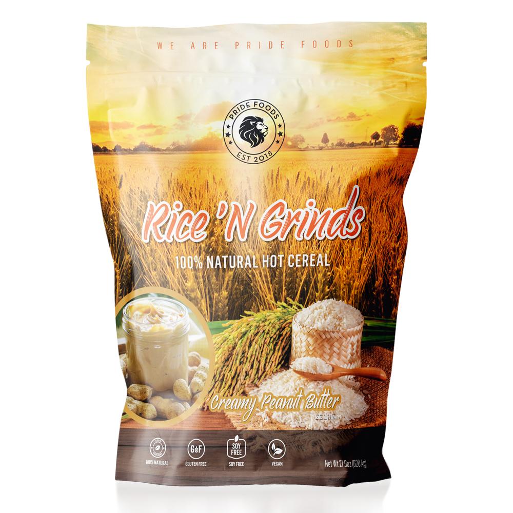 Pride Foods Rice &#39;N Grinds Flavored, Size: 12 Servings, Flavor: Creamy Peanut Butter