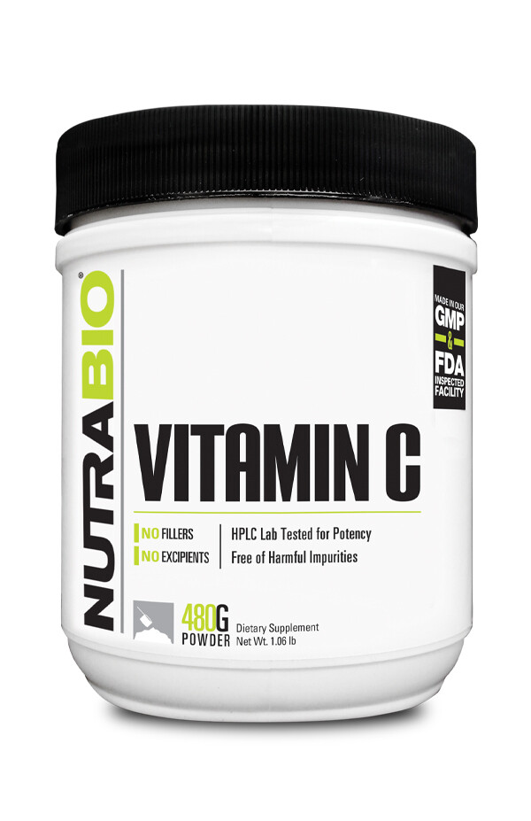 NutraBio Vitamin C Powder 480g