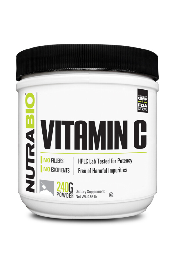 NutraBio Vitamin C Powder 240g