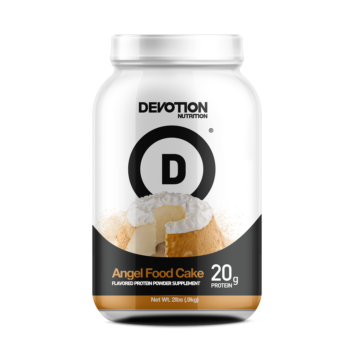 Devotion Nutrition Original Protein Powder, Size: 2 lb, Flavor: Angel Food Cake