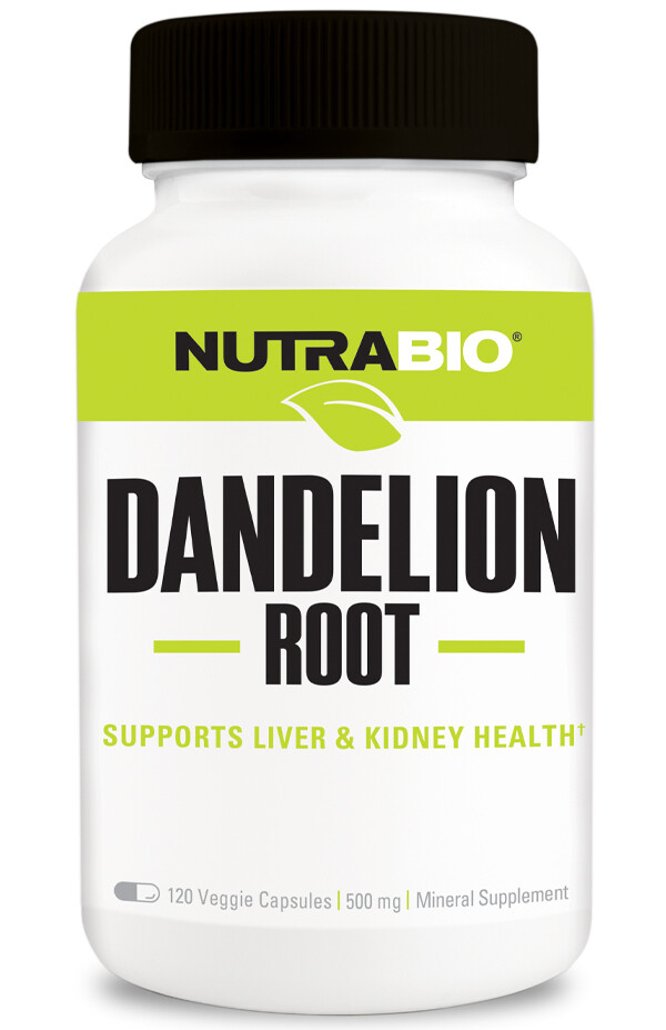 NutraBio Dandelion Root 500mg