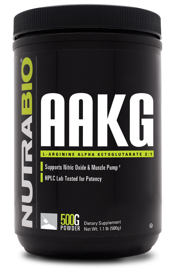 NutraBio Arginine AKG Powder 500 Grams