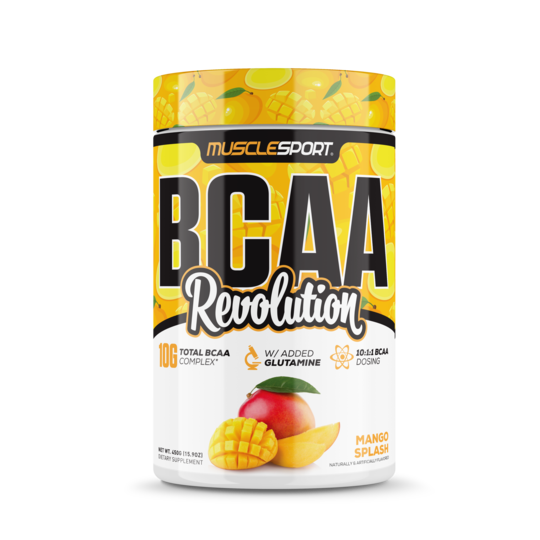 Musclesport BCAA Revolution, Size: 30 Servings, Flavor: Mango Splash