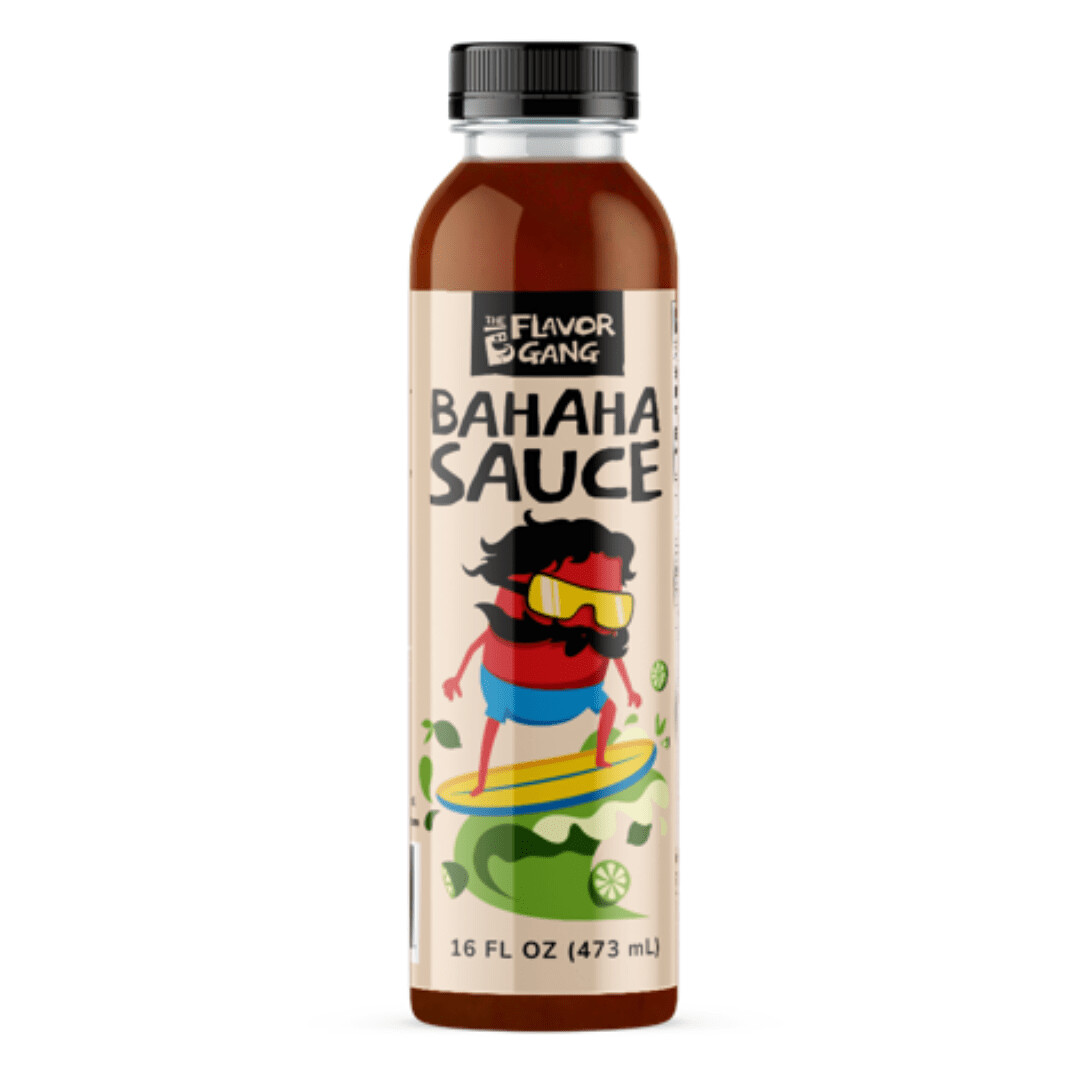 The Flavor Gang Sauces, Size: 16 fl oz, Flavor: Bahaha Sauce