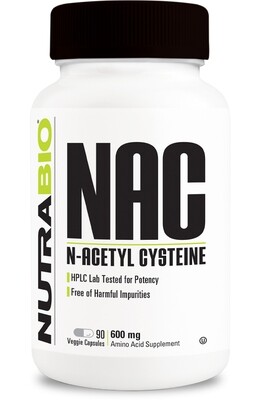 NutraBio N-Acetyl-Cysteine (NAC) 600mg