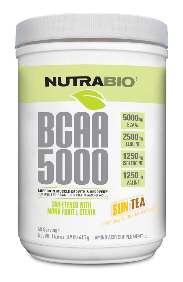 NutraBio BCAA Natural Powder
