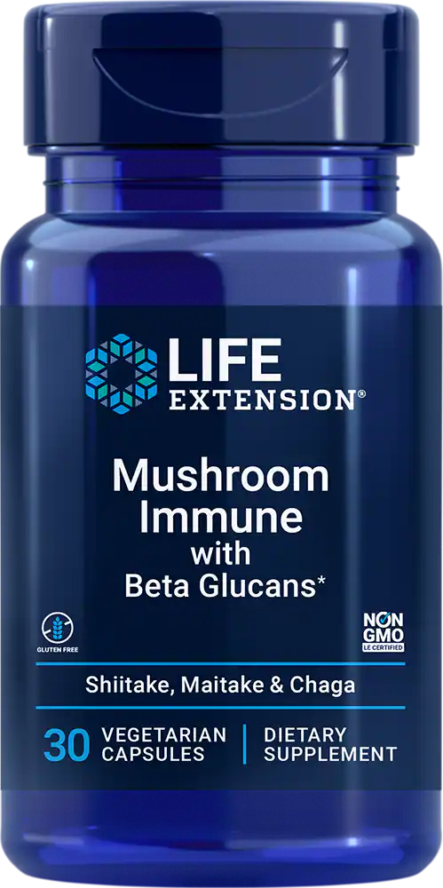 Life Extension Mushroom Immune with Beta Glucans