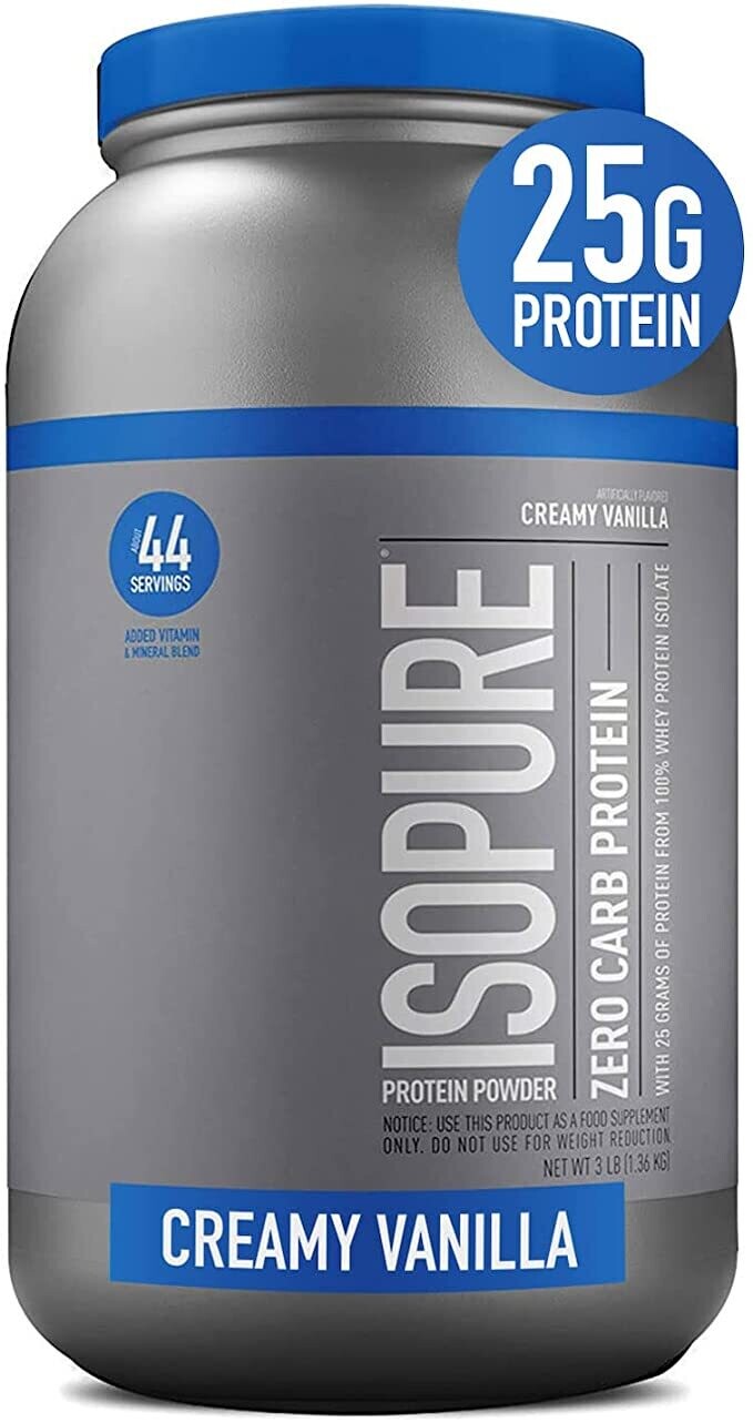 Isopure Zero/Low Carb Protein, Size: 3 lb, Flavor: Creamy Vanilla