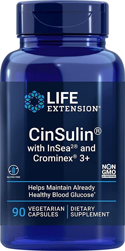 Life Extension CinSulin® with InSea2® and Crominex® 3+