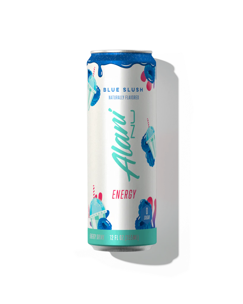 Alani Nu Energy Drinks, Notice: A maximum of 12 cans (1 case) TOTAL per order. Any amount exceeding this limit will be refunded., Size: 1 Can / 12 fl oz, Flavor: Blue Slush