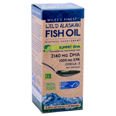 Wiley’s Finest Wild Alaskan Fish Oil Summit DHA Liquid