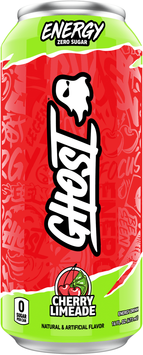 GHOST Energy Drink RTD, Size: 16 fl oz, Flavor: Cherry Limeade