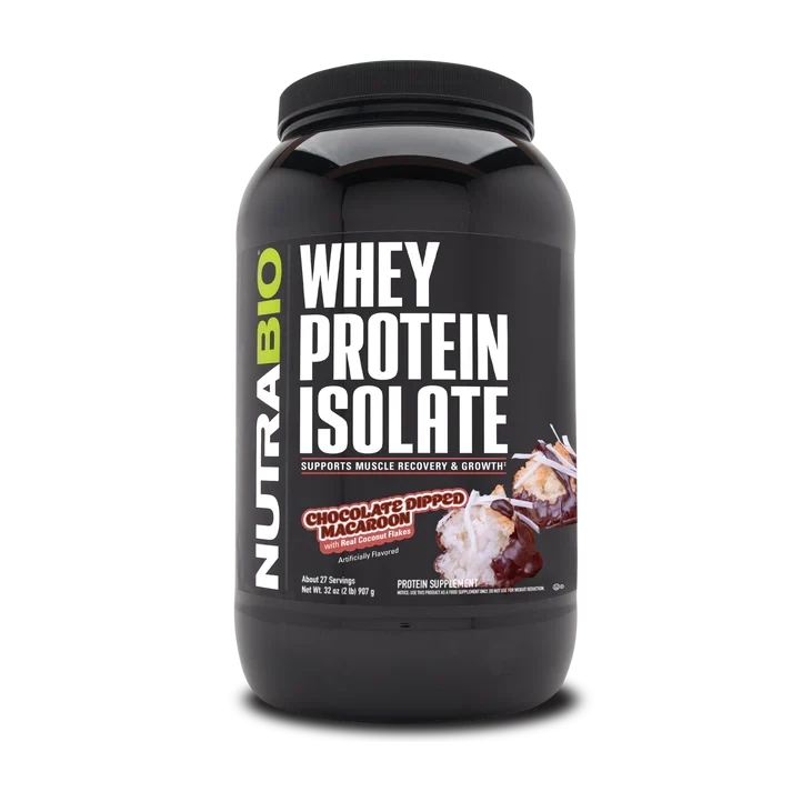 NutraBio Whey Protein Isolate 2 lb