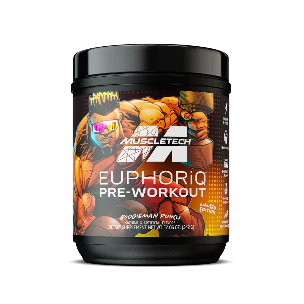 MuscleTech EuphoriQ Pre-Workout, Size: 20 Servings, Flavor: Boogieman Punch