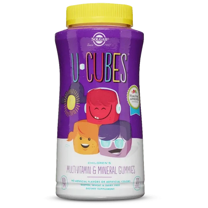 Solgar U-Cubes Children&#39;s Multi-Vitamin &amp; Mineral 120 Gummies