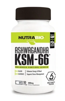 NutraBio Ashwagandha KSM-66