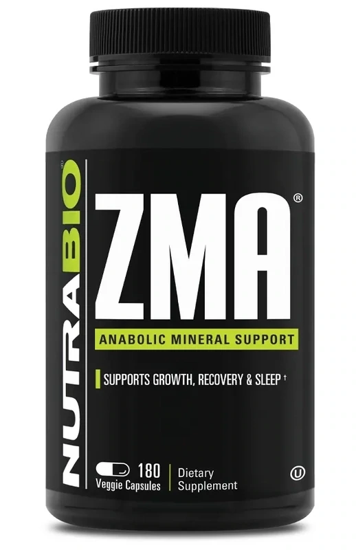 NutraBio ZMA 180 Vegetable Capsules