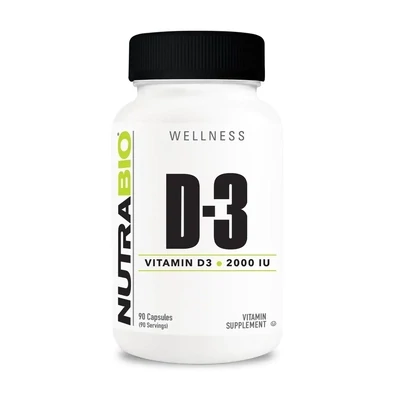 NutraBio Vitamin D3 2000 IU