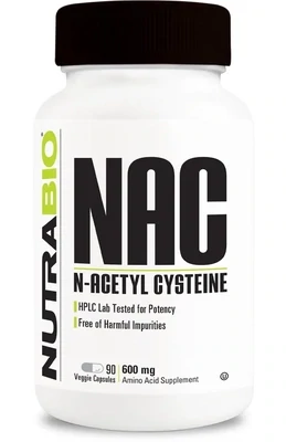 NutraBio N-Acetyl-Cysteine (NAC) 600 mg