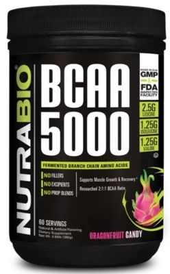NutraBio BCAA 5000 Powder