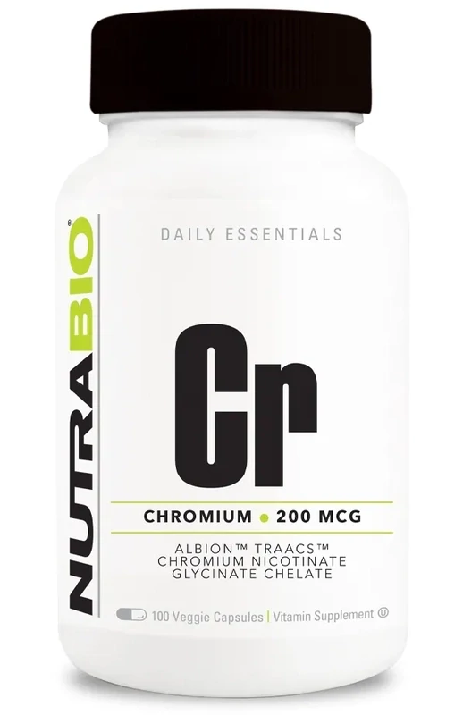 NutraBio Chromium Chelate GTF 200mcg