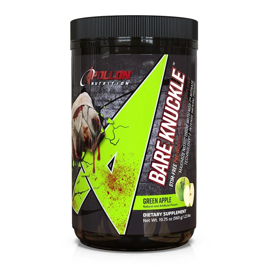 Apollon Nutrition Hooligan Bare Knuckle V5, Size: 40/20 Servings, Flavor: Green Apple