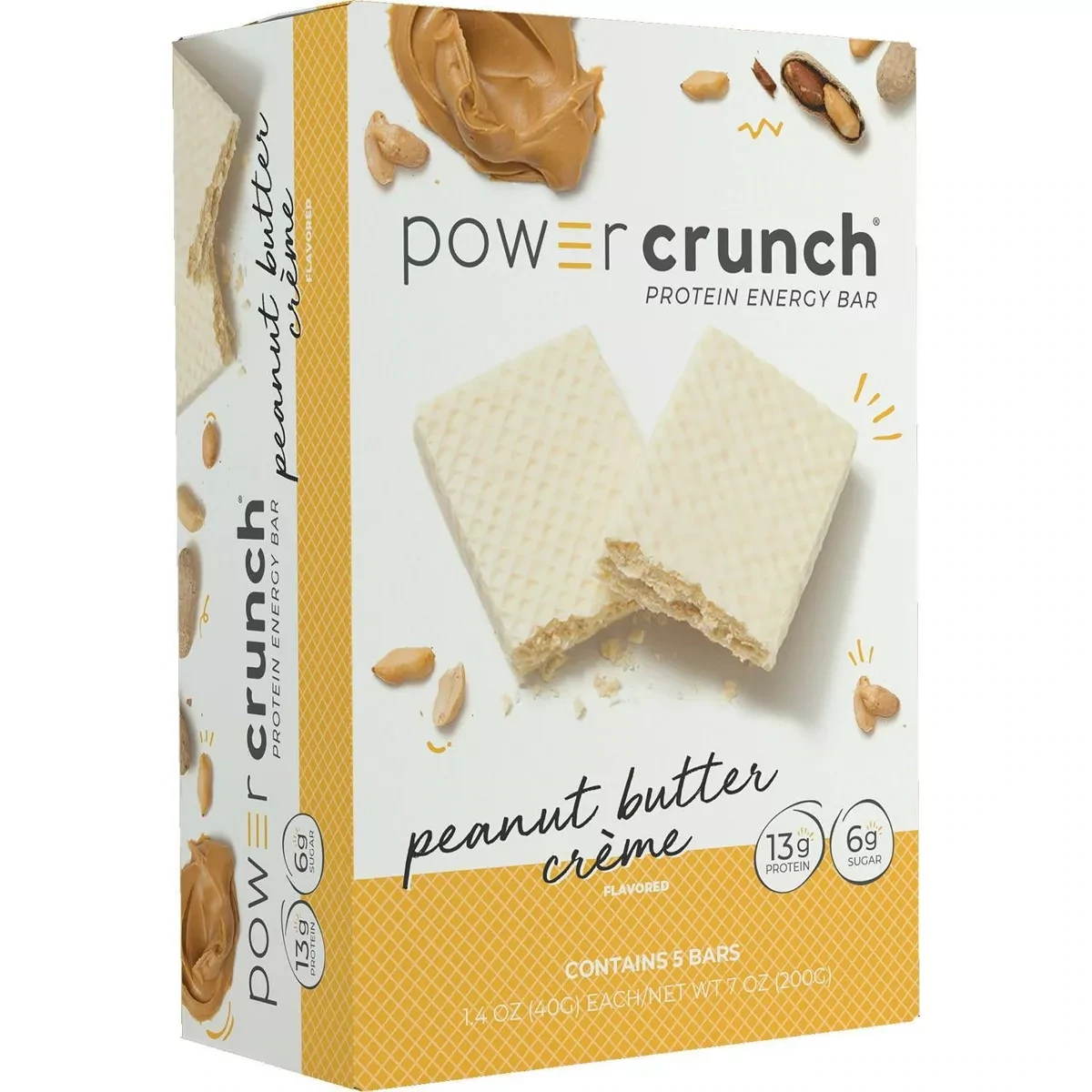 Power Crunch Protein Bars, Size: 12 Bars, Flavor: Peanut Butter Creme