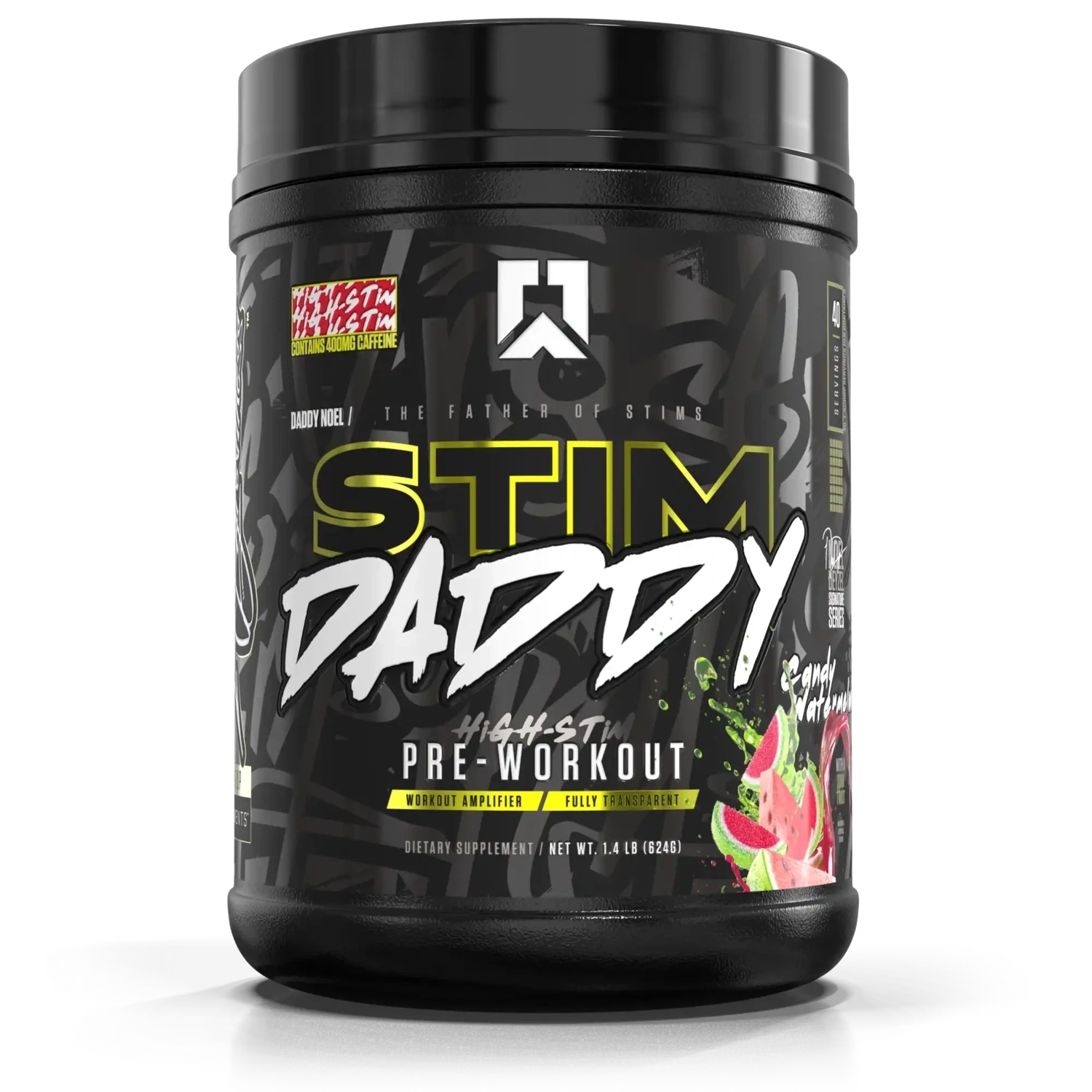 Ryse Stim Daddy Pre-Workout, Size: 40/20 Servings, Flavor: Candy Watermelon